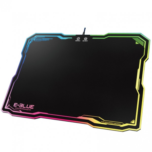 Tapis de souris de jeu RGB, 1000x500, avec logo mignon, média LED, grand,  en polymère, pour ordinateur de bureau, avec rétro-éclairage - AliExpress